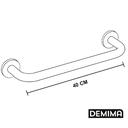 Ver imagem 3 de Barra de Apoio Inox Alça Idoso Acessibilidade 40cm - Demima Cor Prateado
