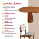 Ver imagem 5 de Conjunto de Jantar Noronha com Cadeiras Eva Premium 220cm Imbuia Mobillare