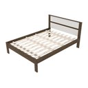 Ver imagem 5 de Cama De Casal Para Colchão 138 X 188 Cm Cr35009 Nogal/Branca