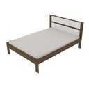 Ver imagem 3 de Cama De Casal Para Colchão 138 X 188 Cm Cr35009 Nogal/Branca