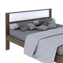 Ver imagem 4 de Cama De Casal Para Colchão 138 X 188 Cm Cr35009 Nogal/Branca