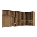 Ver imagem 4 de Quarto Modular Kappesberg Adapt Nogueira 6 Peças 474cm X 185cm