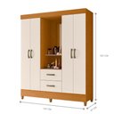 Ver imagem 3 de Guarda Roupa Capelinha Dubai Cinamomo Off White