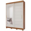 Ver imagem 2 de Guarda Roupa Lia 2 Portas Correr com Espelhos Pés MDF