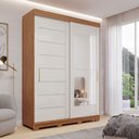 Ver imagem 2 de Guarda Roupa Lia 2 Portas Correr com Espelhos Pés Mdf