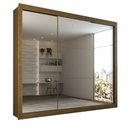 Ver imagem 2 de Guarda-roupa Casal Luiza 3 Portas de Correr 4 Gavetas Espelhado - Panorama Móveis