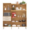 Ver imagem 3 de Kit Cozinha Select 6 Portas 2 Gavetas MDP Cinamon e Off White Demóbile