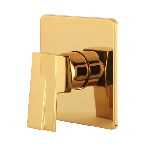 Acabamento para Registro Monocomando Dourado Brilhante Chuveiro Banheiro Padrão Deca
