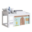 Ver imagem 2 de Cama Infantil Protetor e Cortina Alegria Meu Fofinho . Branco