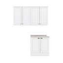 Ver imagem 3 de Lavanderia Modulada Amy 6 Portas 5 Prateleiras MDF 160cm Branco Casa 812