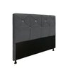 Cabeceira Londres 140cm Suede Cinza - AM Interiores - 2