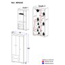 Guarda-roupas Infantil Flex 3 Portas e 2 Gavetas Algodão Doce Multimóveis Mp4245 Branco - 3
