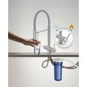 Ver imagem 2 de Torneira Cozinha Monocomando Saída para Filtro Inox Escovado