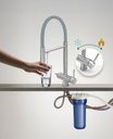 Ver imagem 2 de Torneira Cozinha Monocomando Saída para Filtro Inox Escovado