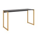 Ver imagem 5 de Avaliando Mesa Escrivaninha Industrial Desk 90 Color Pés de Ferro Preto Dourado