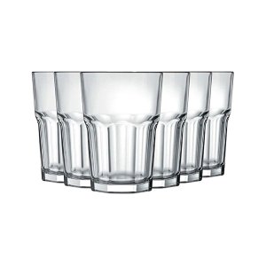 Jogo 6 Copos de Vidro Grosso Resistente Linha Jade 400ml
