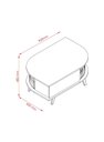 Ver imagem 3 de Mesa de Centro Indianápolis - Cinamomo/off White - Madetec