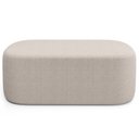 Ver imagem 3 de Kit 02 Puffs Decorativos Orgânico para Living Quarto 100cm Doha W01 Bouclê Creme - Lyam Decor