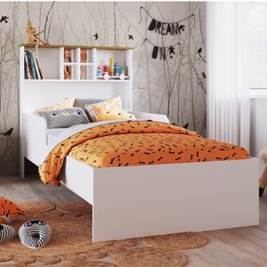 Cama Infanto Juvenil com Estante e Protetores House 
