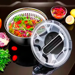 Secador Centrifuga Lavadora Salada Cozinha Secadora Legumes Verduras Aço Inox - 10