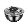 Secador Centrifuga Lavadora Salada Cozinha Secadora Legumes Verduras Aço Inox - 7