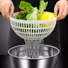 Secador Centrifuga Lavadora Salada Cozinha Secadora Legumes Verduras Aço Inox - 5