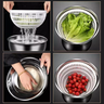 Secador Centrifuga Lavadora Salada Cozinha Secadora Legumes Verduras Aço Inox - 9