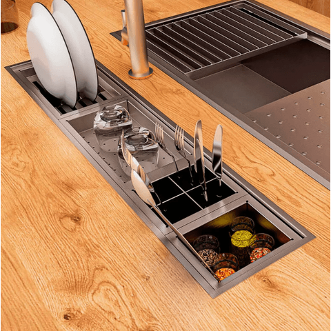 Match Canal Equipado para 3 Acessorios 93x20x15cm - Mekal