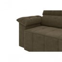 Ver imagem 6 de Sofá Santiago 2,20m Retrátil/reclinável Suede Marrom - Xflex Sofás