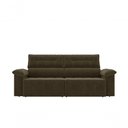 Ver imagem 3 de Sofá Santiago 2,20m Retrátil/reclinável Suede Marrom - Xflex Sofás