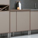 Ver imagem 1 de Balcão Armário Gaveta Porta Temperos Condimentos 1 Prateleira Cozinha Multiuso Marrom Escuro