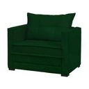 Ver imagem 1 de Poltrona Cama Londres Suede Verde Dmonegatto Suede Verde
