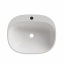 Ver imagem 3 de Cuba de Apoio para Banheiro 37x33cm Jaspe Sintético Branca Moderna Lavabo
