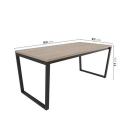 Conjunto Concept Mesa 180x90cm 2 Bancos 3 Lugares 150cm CabeCasa MadeiraMadeira - 2