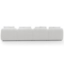 Ver imagem 7 de Sofá 5 Lugares com Chaise Direito Sala Living 394cm Arlo F04 Bouclê Off White - Lyam Decor