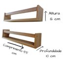 Ver imagem 2 de Prateleira Nicho Porta Livro Quarto Infantil Mdf Madeira 4Un