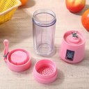 Ver imagem 2 de Mini Liquidificador Portátil Usb Recarregável Mixer (Rosa)
