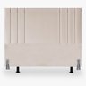 Cabeceira 90 Cm Suede Frame Solteiro Estofada Cama Moderno:bege - 2