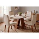 Ver imagem 1 de Mesa Sala Jantar Celeste + 4 Cadeiras Lia Freijo DJ Móveis