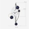 Relógio De Parede 3d Metal Solar Design Europeu Luxuoso 79cm - 9