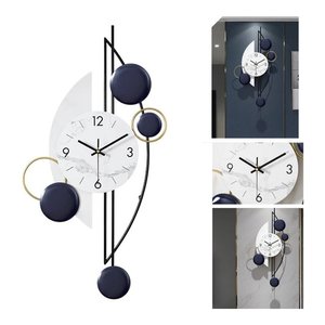 Relógio De Parede 3d Metal Solar Design Europeu Luxuoso 79cm