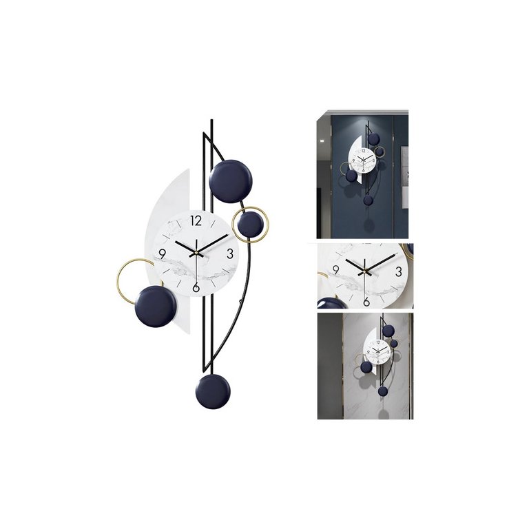Relógio De Parede 3d Metal Solar Design Europeu Luxuoso 79cm