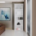 Ver imagem 1 de Estante Organizadora para Quarto Sala e Escritório Suíça Brienza Movelaria