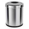 Lixeira com Tampa Meia Esfera Meia Esfera 13,5l Inox - 1