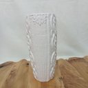 Ver imagem 6 de Vaso Chateau Decorativo Cachepô Enfeite 29x13x13cm Cerâmica Branco