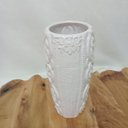 Ver imagem 5 de Vaso Chateau Decorativo Cachepô Enfeite 29x13x13cm Cerâmica Branco