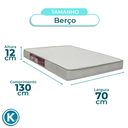 Ver imagem 4 de Colchão Berço Baby Light D18 Ortobom 70x130x12