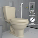 Ver imagem 2 de Assento Tampa para Vaso Sanitário Oval Almofadado Especial Econômico Cor Bege Durín