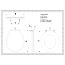 Ver imagem 3 de Assento Tampa para Vaso Sanitário Oval Almofadado Especial Econômico Cor Bege Durín