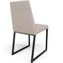Ver imagem 7 de Cadeira para Sala de Jantar Base Aço Industrial Preto Dafne L02 Linho Bege - Lyam Decor
